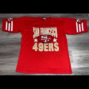 Vtg 49ers ringer shirt